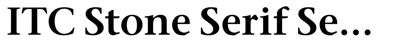 ITC Stone Serif Semi Bold
